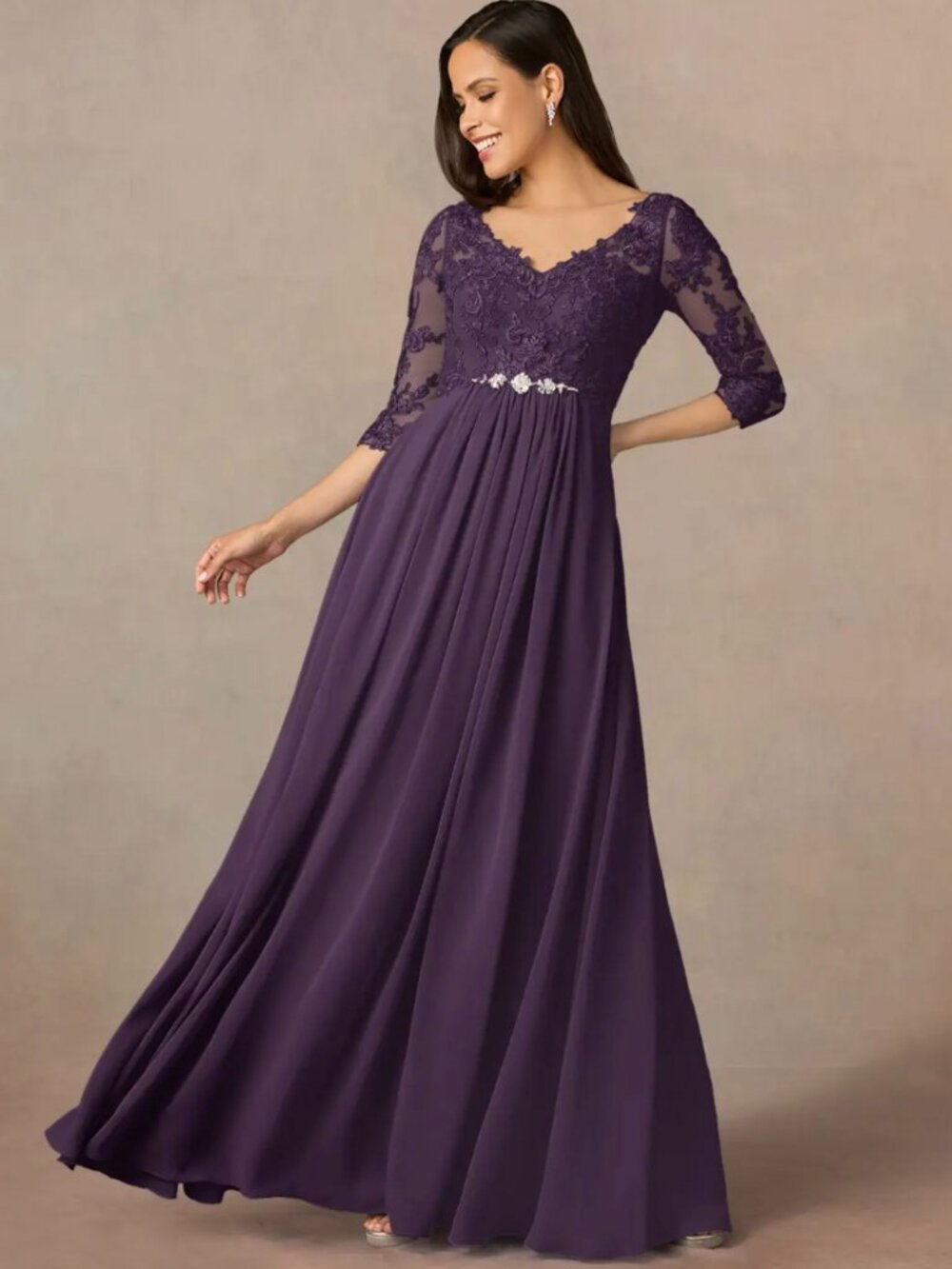 Azazie Hayek Long Dress Size 16